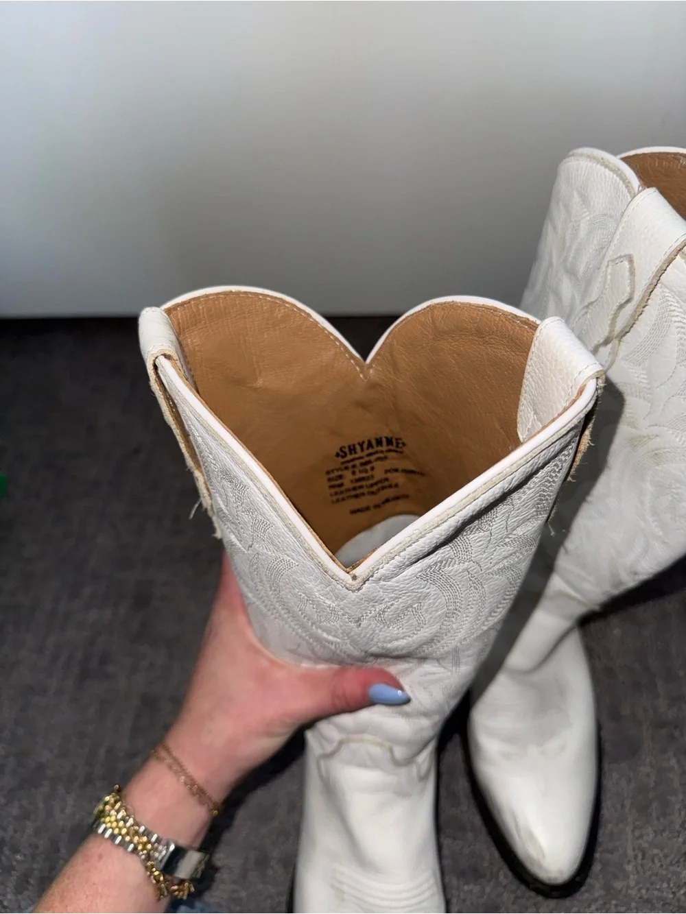 Shyanne White Western Cowboy Boots
